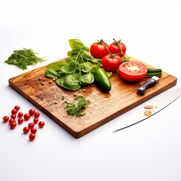 Ručne krájané suroviny na doske